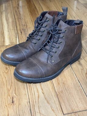 Bullboxer B52 Brown Lace-Up Ankle Boots | Men’s Leather Casual Boot
